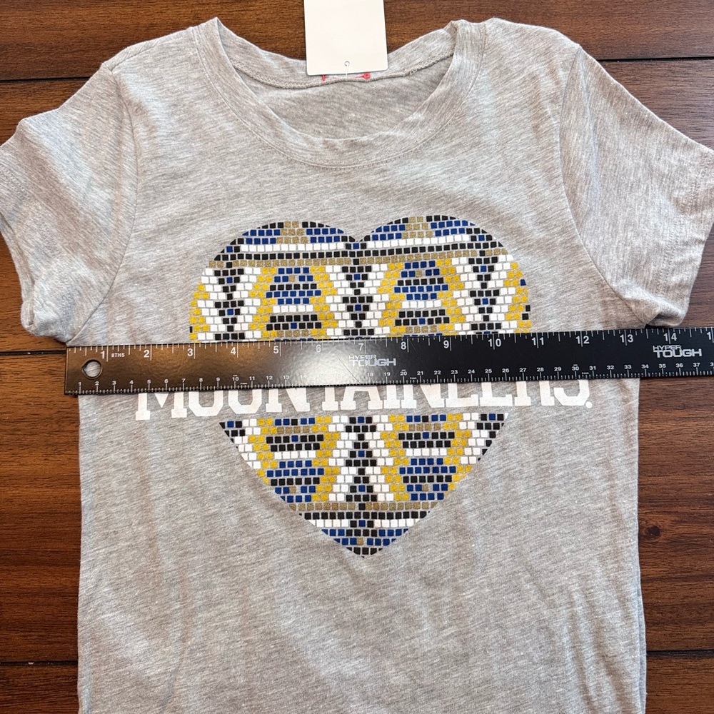 Jones & Mitchell NCAA West Virginia University Mountaineers Juniors Tee Sz Small - Picture 5 of 6